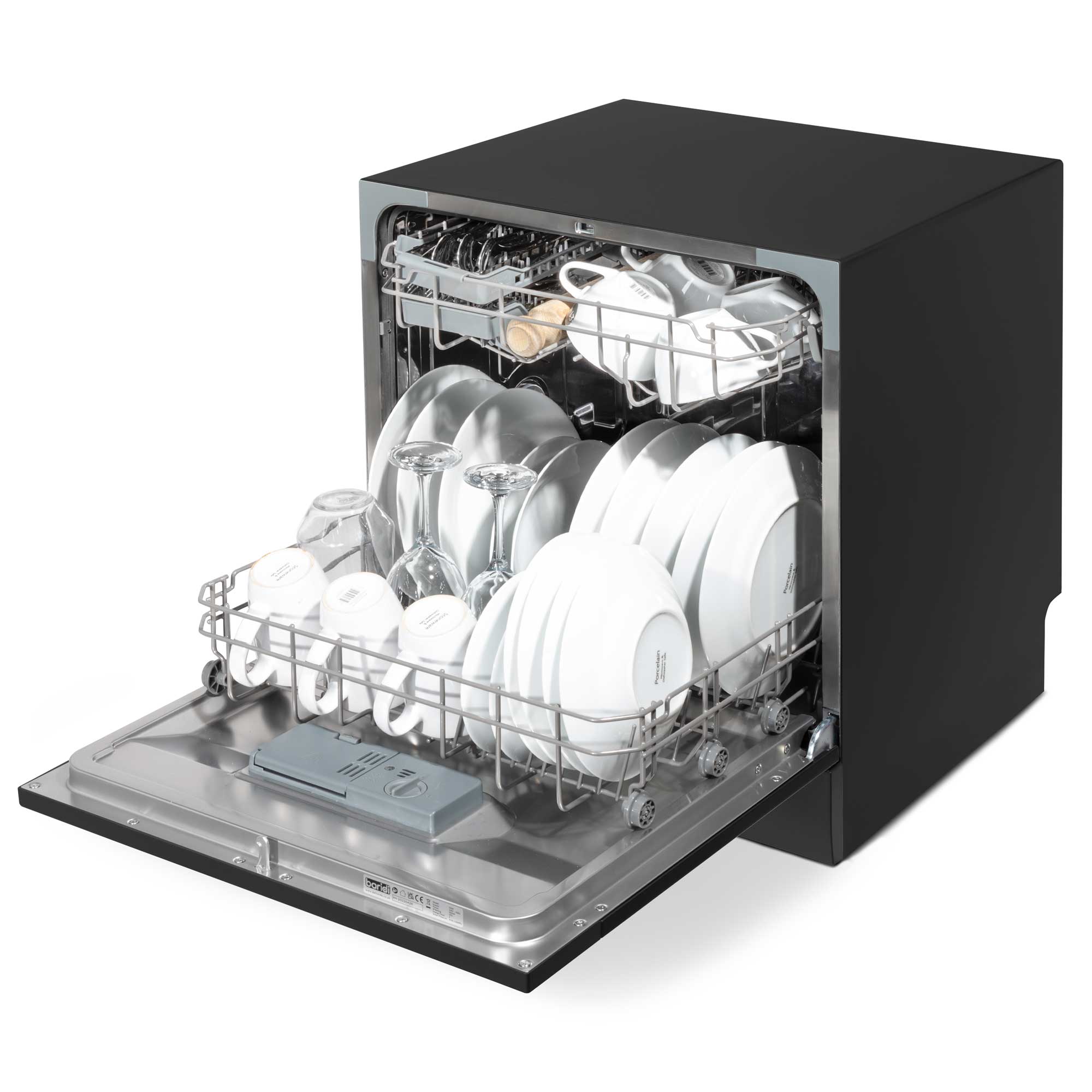 Baridi DH88 Tabletop Dishwasher Open - full - high - 2nd perspective