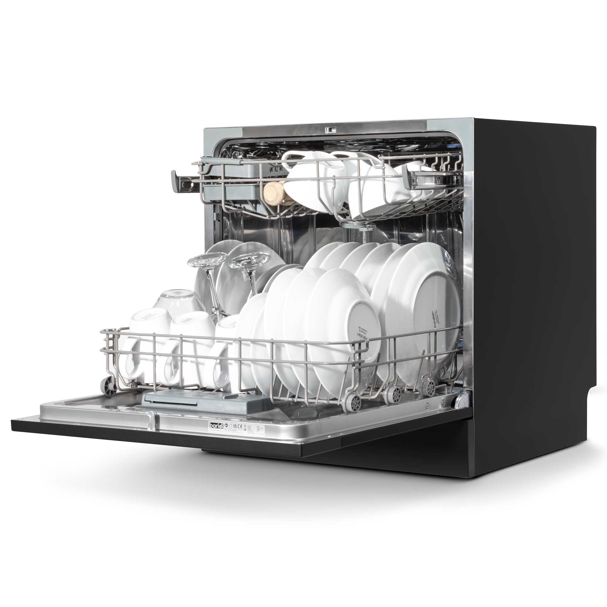 Baridi DH88 Tabletop Dishwasher Open - full - 2nd perspective