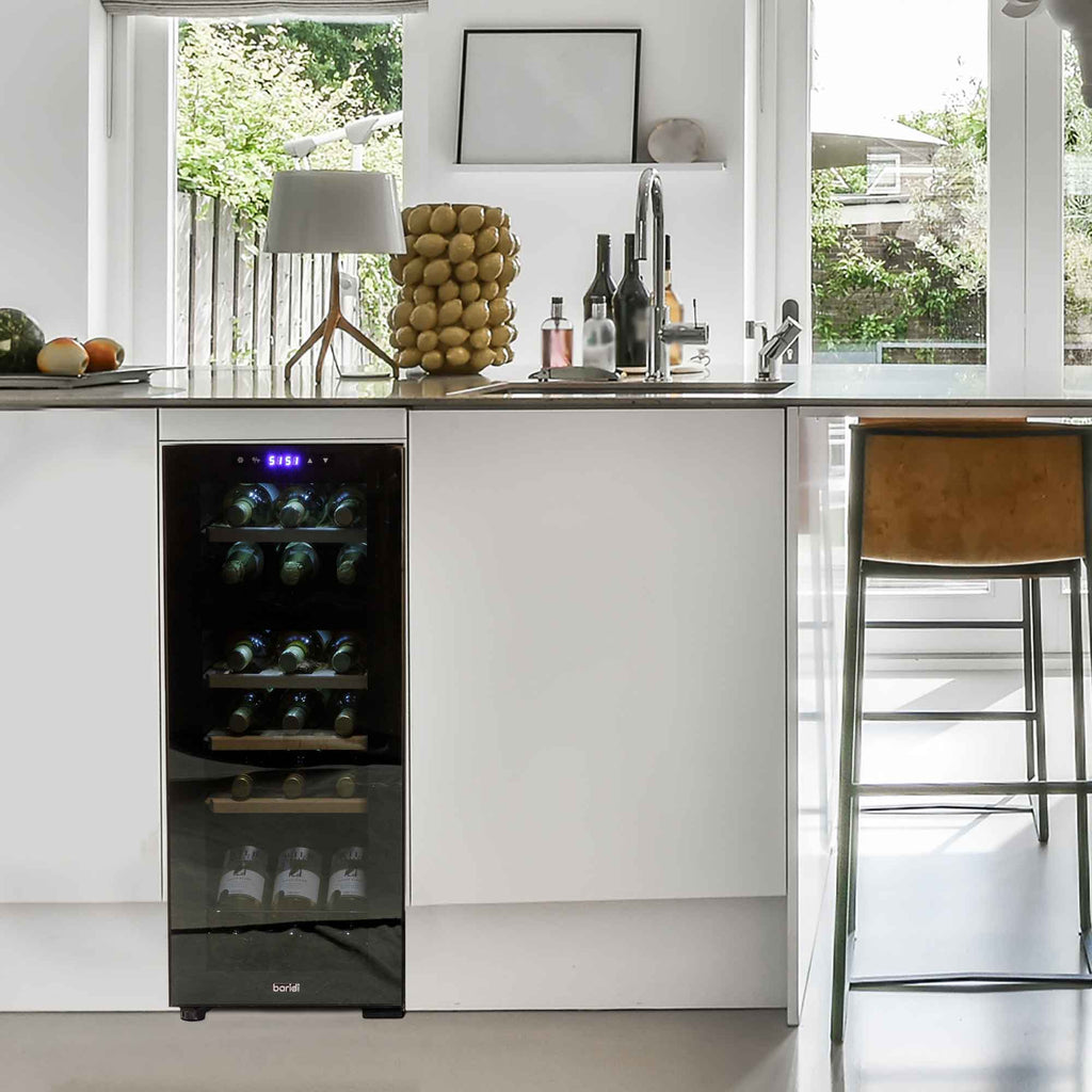 Baridi Baridi 18 Bottle Dual Zone Wine Cooler, Fridge, Touch Screen Controls,