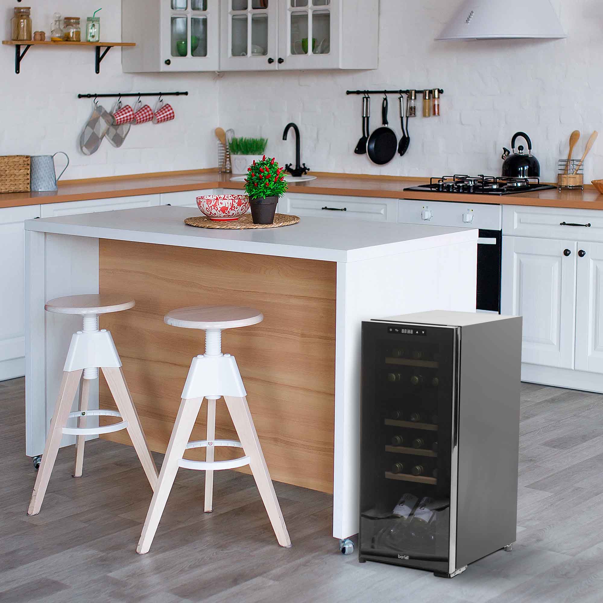 Baridi DH89 Wine Fridges Action shot - in kitchen - 2nd perspective