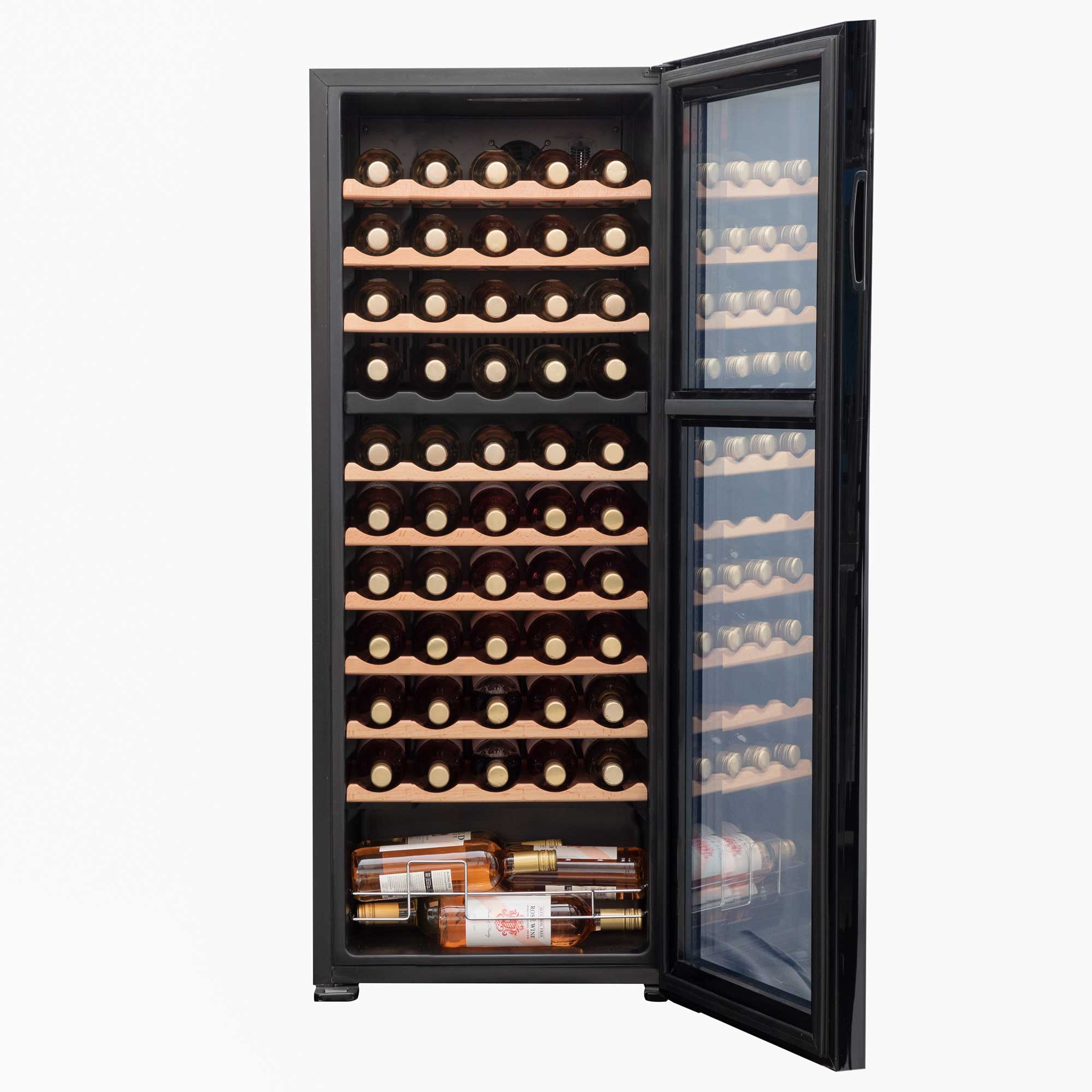 Baridi DH93 Wine Fridges Straight on - open