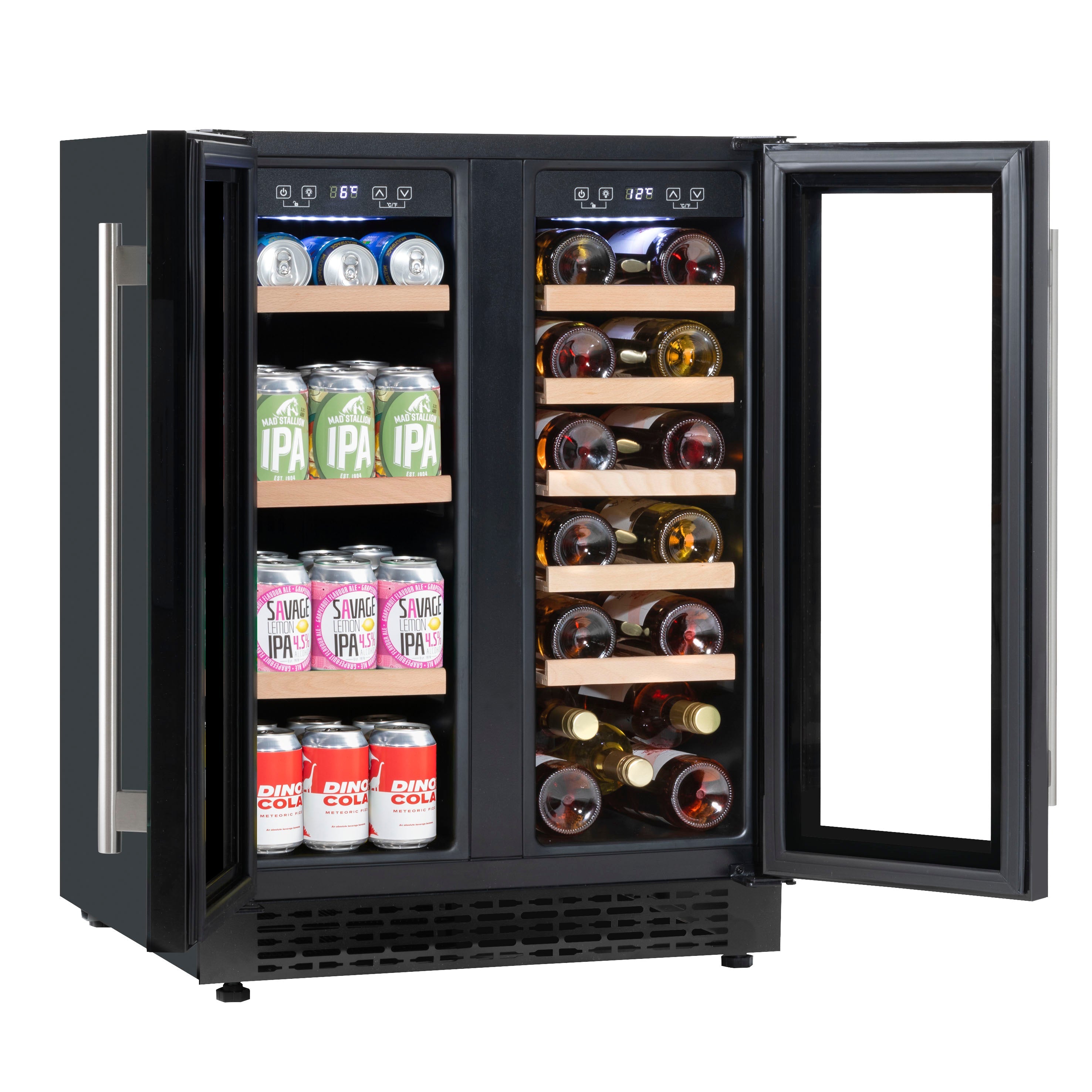 Baridi DH96 Wine Fridges Open - full