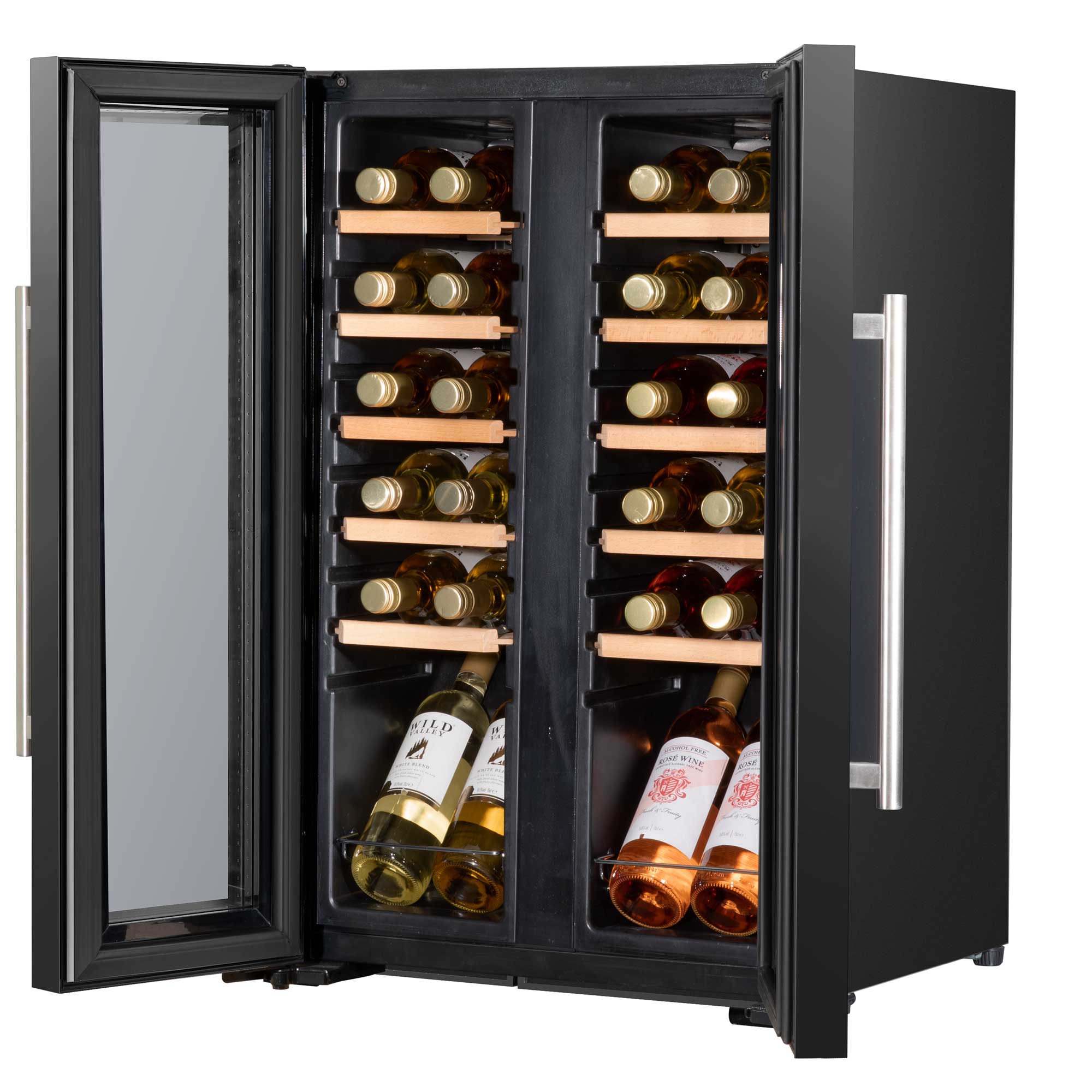 Baridi DH97 Wine Fridges Fully - open - 2nd perspective