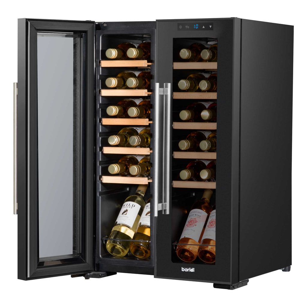 Baridi Baridi 24 Bottle Dual Zone Wine Fridge with Digital Touch Screen Contr